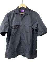画像：FIELD H/S SHIRT_フィールドハーフスリーブシャツ/M/ナイロン/BLK/無地