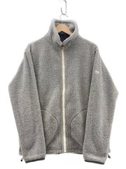 画像：フリースジャケット/XL/ポリエステル/GRY/リバーシブル/HH59601/BLK