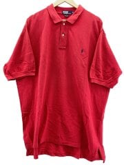 画像：ポロシャツ/XXL/コットン/RED