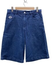 画像：ショートパンツ/L/コットン/NVY/GURUGURU DENIM PANTS