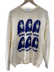 画像：WOKE EDGE/ニット・セーター(厚手)/L/コットン/CRM
