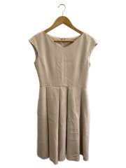 画像：ノースリーブワンピース/38/ポリエステル/BEG/無地/101717-14-410-380