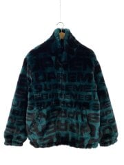 画像：18SS/Faux Fur Repeater Bomber/ブルゾン/L/アクリル/グリーン