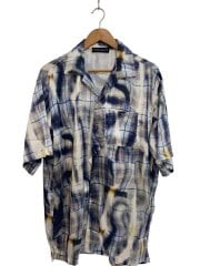 画像：半袖シャツ/L/ポリエステル/マルチカラー/SUN BLEACH CHECK BUTTON UP