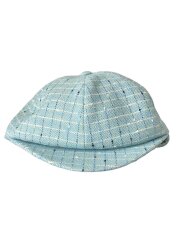 画像：キャップ/L/コットン/BLU/チェック/レディース/753419 3HAT2