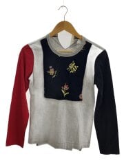 画像：長袖カットソー/S/コットン/GRY/無地/TJ-T018