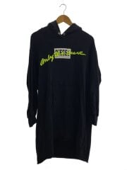 画像：長袖ワンピース/S/コットン/BLK/A00959