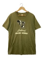 画像：ロッキード・スカンク/スカンクワークス/Tシャツ/L/コットン/KHK/着用感有//