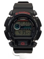 画像：クォーツ腕時計/デジタル/ラバー/BLK/BLK/DW-9052-1V