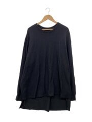 画像：長袖ワンピース/2/ウール/BLK/YX-B12-121//