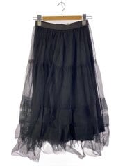 画像：ロングスカート/38/ポリエステル/BLK/無地/102427-11-580-95-380