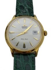 画像：自動巻腕時計/--/レザー/WHT/GRN/ER24-A0-A