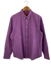 画像：長袖シャツ/L/コットン/PUP/ストライプ