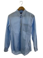 画像：長袖シャツ/M/コットン/BLU