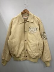 画像：スタジャン/L/レザー/CRM//