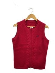 画像：ニットベスト(厚手)/5/ウール/RED/158-273956