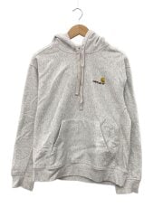 画像：HOODED AMERICAN SCRIPT SWEAT/パーカー/M/コットン/GRY//