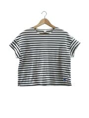 画像：Tシャツ/1/コットン/WHT/ボーダー/NW52-118-01