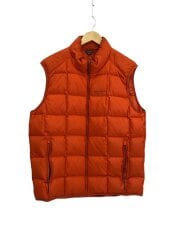 画像：ダウンベスト/L/ナイロン/ORN/無地