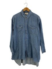 画像：ウエスタンシャツ/長袖シャツ/XS/デニム/IDG
