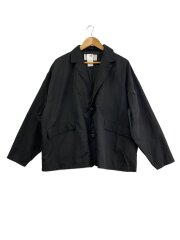 画像：WASHER NYLON TAILORED JAKET/ジャケット/M/ポリエステル/BLK/無地