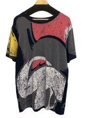 画像：Tシャツ/S/コットン/BLK/総柄/M4007603//