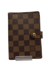 画像：アジェンダPM_ダミエ・エベヌ/PVC/BRW/メンズ