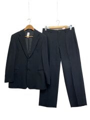 画像：スーツ/--/ウール/BLK/ストライプ