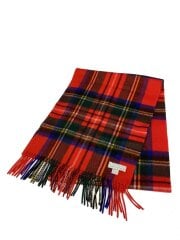 画像：マフラー/カシミア/RED/ストライプ/レディース