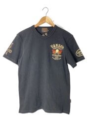 画像：Tシャツ/L/コットン/BLK/CRV-726//