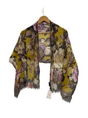 画像：スカーフ/コットン/マルチカラー/総柄/レディース