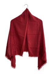 画像：ショール_モノグラム/シルク/RED/レディース