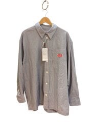 画像：KENZO/長袖シャツ/L/コットン/グレー/ストライプ/FD55UC5079LB