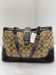 画像：ショルダーバッグ/キャンバス/BRW/総柄/F12642