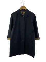 画像：ステンカラーコート/38/コットン/NVY/無地/FRA16-033