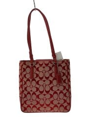 画像：ハンドバッグ/キャンバス/RED/総柄/6090