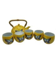 画像：洸春窯 急須、湯呑セット/湯呑/6点セット/YLW/清水焼