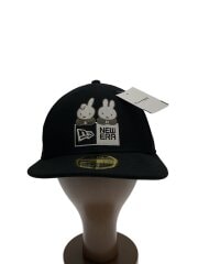 画像：キャップ/7 3/8/ポリエステル/BLK/無地/レディース