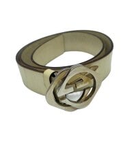 画像：GGロゴベルト/ベルト/レザー/CRM/無地/メンズ/182320・497717・90・36