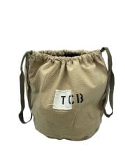 画像：Work Purse/巾着バッグ/ショルダーバッグ/コットン/BEG