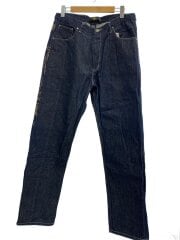 画像：Brooklyn Xpress/バックプリント/ワイドデニム/38/デニム/IDG/無地