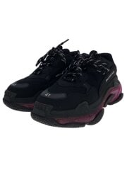 画像：TRIPLE S/Clear Sole Neon Pink/ローカットスニーカー/27cm/BLK/541624//