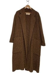 画像：コート/36/ウール/BRW/チェック/12020014