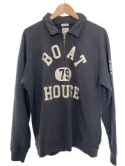 画像：Boat House/ハーフジップスウェット/4/コットン/グレー/カレッジスウェット/ボートハウス//