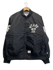 画像：TEAM JACKET NYLON. TWILL TEALジャケット/2/ナイロン/BLK/251TQDT-JKM02//