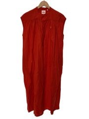 画像：ノースリーブワンピース/36/コットン/RED/DT-B0236