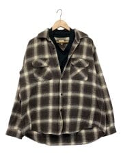画像：長袖シャツ/M/コットン/BRW/チェック/GL29547
