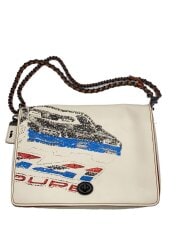 画像：ショルダーバッグ_ディンキー/レザー/WHT