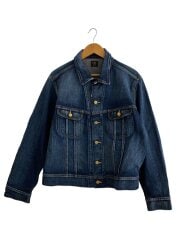 画像：Gジャン/L/コットン/NVY/無地/LM8100