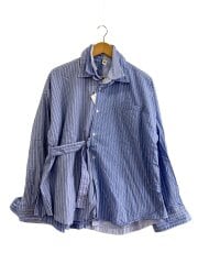 画像：長袖シャツ/1/コットン/BLU/ストライプ/20KO-SS08